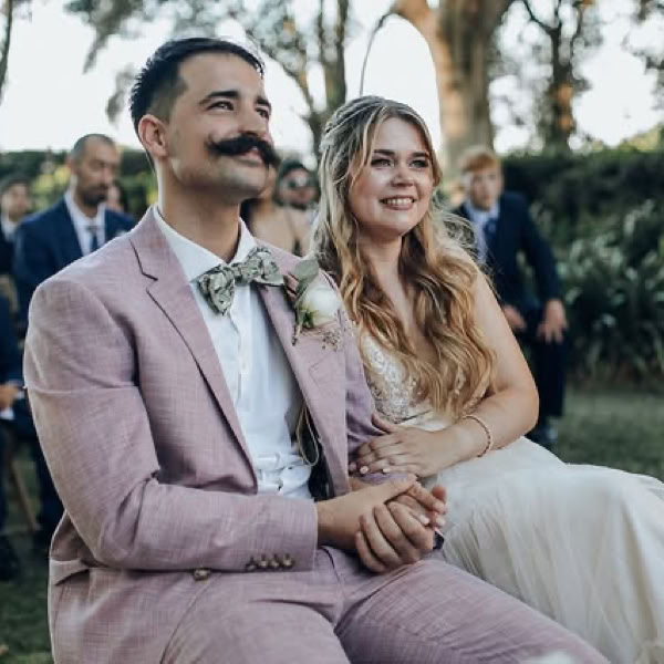 Pareja en ceremonia